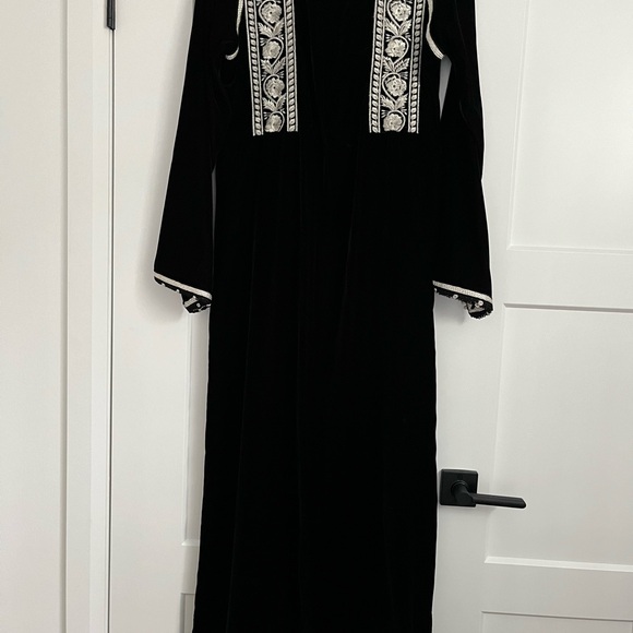 Boho Black velvet tunic/dress, Marrakech. - Picture 7 of 7